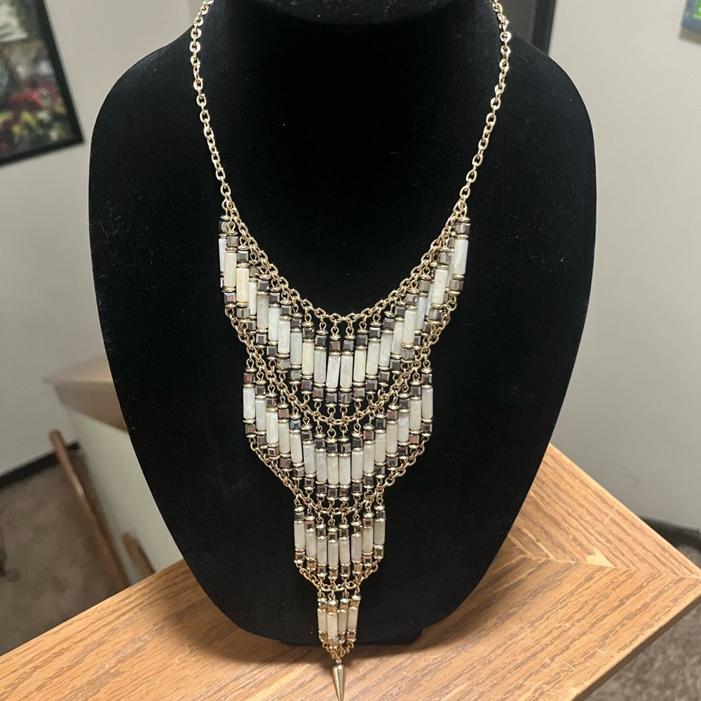 Gold and Cream Necklace